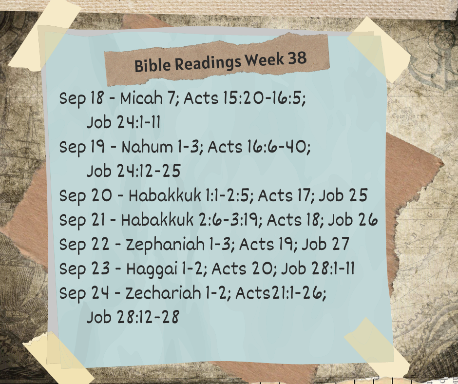 2023 Bible Plan - Week 38