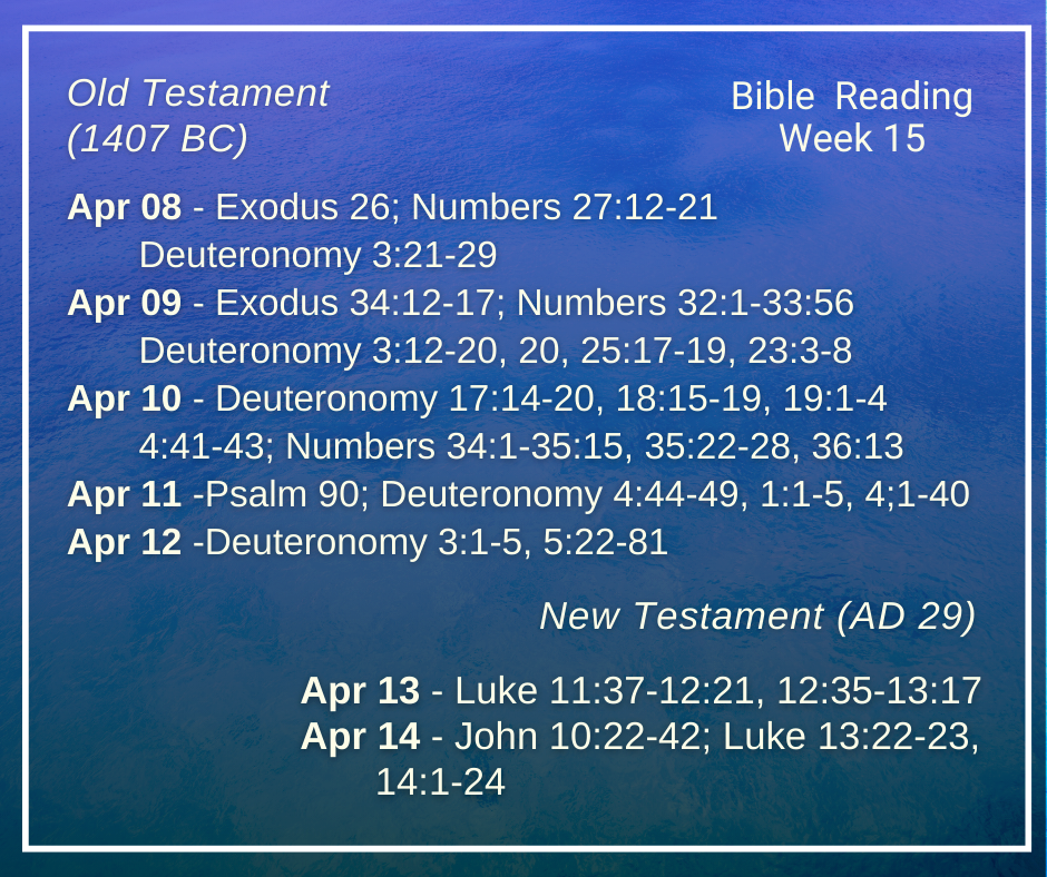 2024 Bible Plan - Week 15