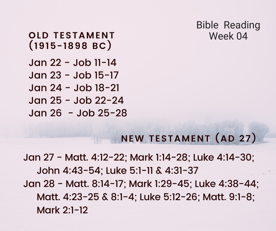 2024 Bible Plan - Week 4