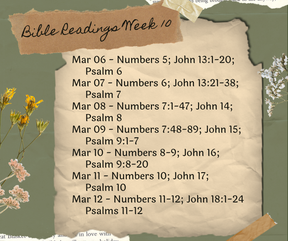 2023 Bible Plan - Week 10