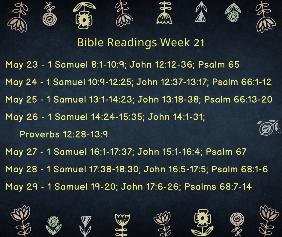 Bible Readings Week 21