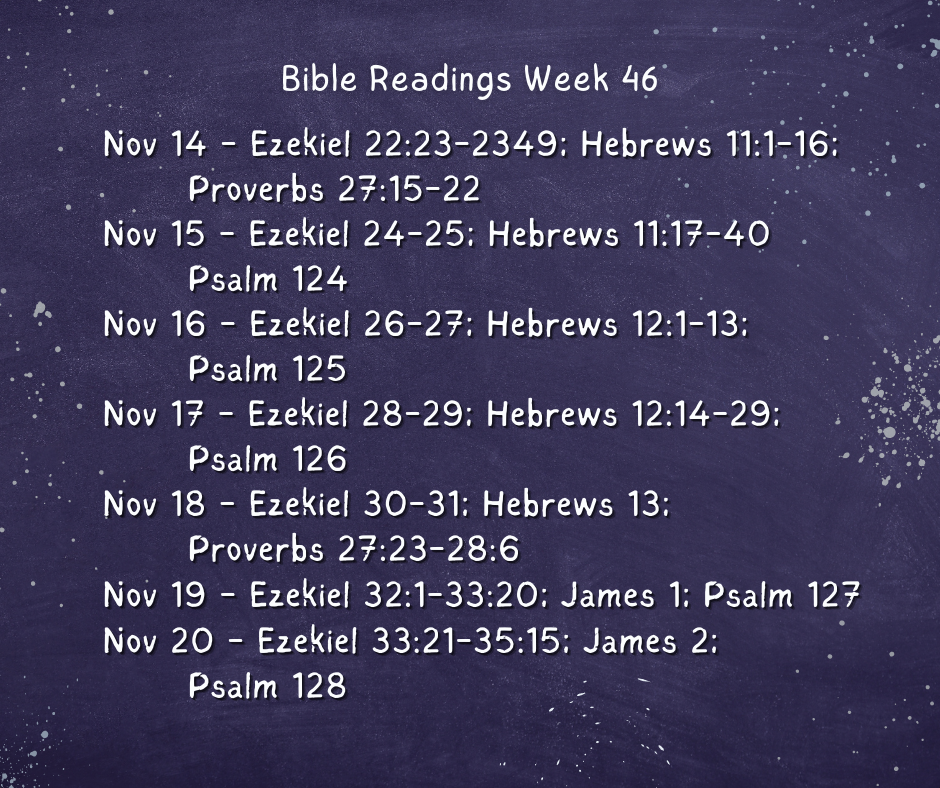 Bible Readings Week 46