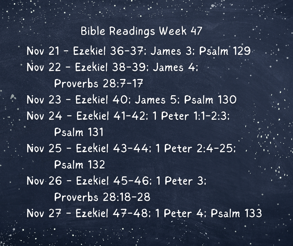 Bible Readings Week 47