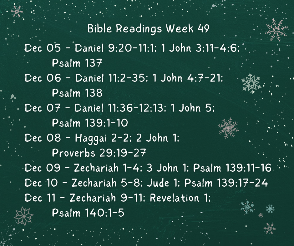 Bible Reading Week 49